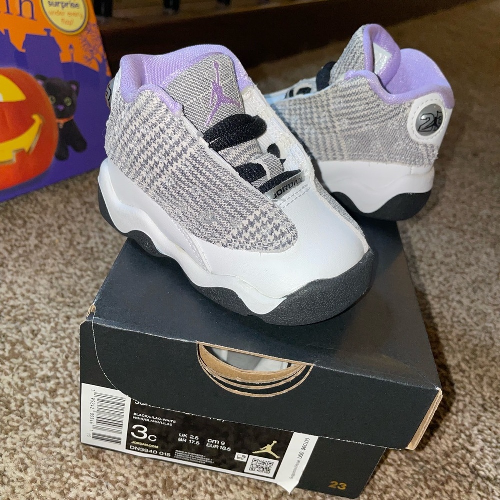 NWT Jordan Houndstooth 13s 3c toddler baby little kids sneakers shoes 3 New BNWT